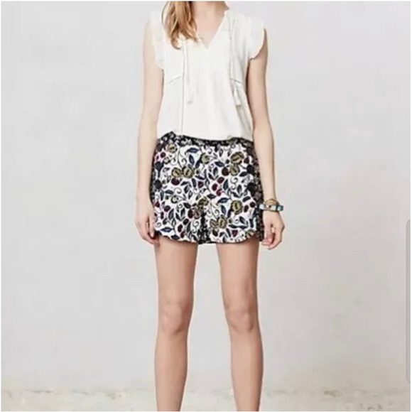 Anthropologie Floral Print Shorts size 2 - Picture 7 of 7